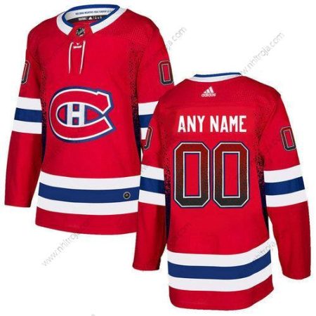 Adidas Herrar Montreal Canadiens Skräddarsydda Röd Tröjor