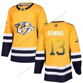 Adidas Herrar Nashville Predators #13 Nick Bonino Guld Tröjor