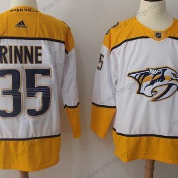 Adidas Herrar Nashville Predators #35 Pekka Rinne Vit Road Autentisk Stitched NHL Tröjor