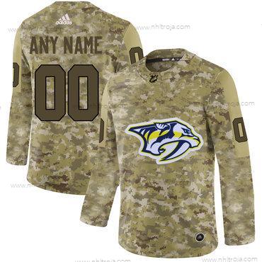 Adidas Herrar Nashville Predators Skräddarsydda Camo Tröjor