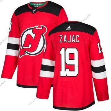 Adidas Herrar New Jersey Devils #19 Travis Zajac Röd Autentisk Stitched NHL Hemma Tröjor