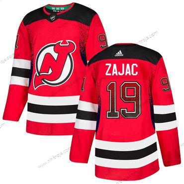 Adidas Herrar New Jersey Devils #19 Travis Zajac Röd Tröjor