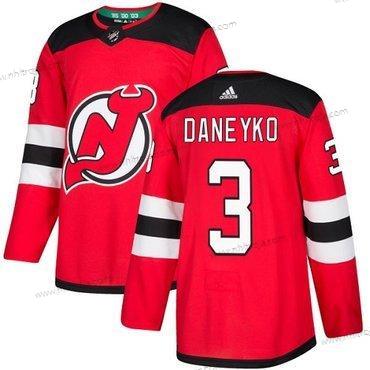 Adidas Herrar New Jersey Devils #3 Ken Daneyko Röd Autentisk Stitched NHL Hemma Tröjor