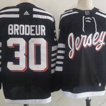 Adidas Herrar New Jersey Devils #30 Martin Brodeur Svart 2021-22 Alternativ Primegreen Autentisk Pro Player Tredje tröjan Tröjor