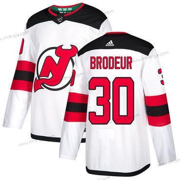 Adidas Herrar New Jersey Devils #30 Martin Brodeur Vit Autentisk Stitched NHL Tröjor