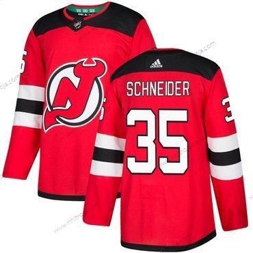 Adidas Herrar New Jersey Devils #35 Cory Schneider Röd Autentisk Stitched NHL Hemma Tröjor