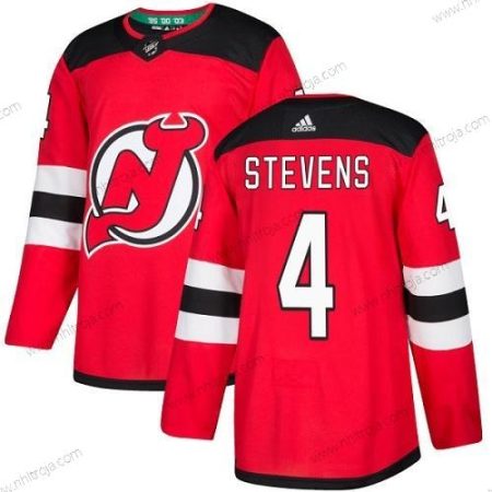 Adidas Herrar New Jersey Devils #4 Scott Stevens Röd Autentisk Stitched NHL Hemma Tröjor