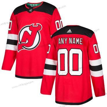 Adidas Herrar New Jersey Devils Skräddarsydda Röd Autentisk Stitched 2017-2018 NHL Hemma Tröjor