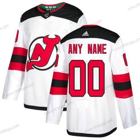 Adidas Herrar New Jersey Devils Skräddarsydda Vit Autentisk Stitched 2017-2018 NHL Hemma Tröjor