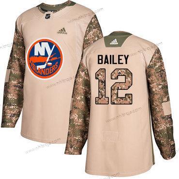 Adidas Herrar New York Islanders #12 Josh Bailey Camo Autentisk 2017 Veterans Day Stitched NHL Tröjor