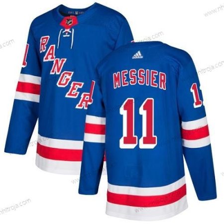 Adidas Herrar New York Rangers #11 Mark Messier Royal Blå Autentisk Stitched NHL Hemma Tröjor