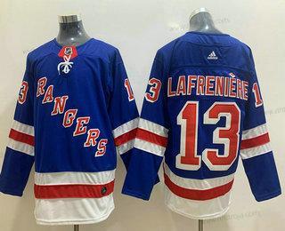 Adidas Herrar New York Rangers #13 Alexis Lafreniere Royal Blå Hockey Stitched NHL Tröjor