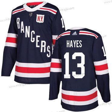 Adidas Herrar New York Rangers #13 Kevin Hayes Marin Blå Autentisk 2018 Vinter Klassisk Stitched NHL Tröjor