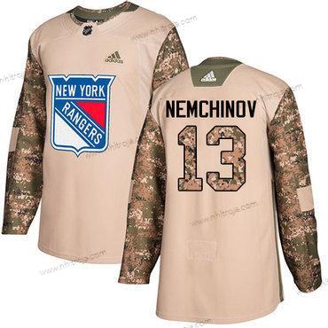 Adidas Herrar New York Rangers #13 Sergei Nemchinov Camo Autentisk 2017 Veterans Day Stitched NHL Tröjor