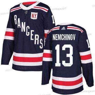 Adidas Herrar New York Rangers #13 Sergei Nemchinov Marin Blå Autentisk 2018 Vinter Klassisk Stitched NHL Tröjor