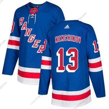 Adidas Herrar New York Rangers #13 Sergei Nemchinov Royal Blå Autentisk Stitched NHL Hemma Tröjor