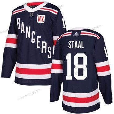 Adidas Herrar New York Rangers #18 Marc Staal Marin Blå Autentisk 2018 Vinter Klassisk Stitched NHL Tröjor