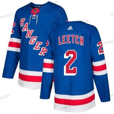 Adidas Herrar New York Rangers #2 Brian Leetch Royal Blå Autentisk Stitched NHL Hemma Tröjor