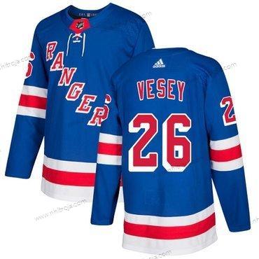 Adidas Herrar New York Rangers #26 Jimmy Vesey Royal Blå Autentisk Stitched NHL Hemma Tröjor