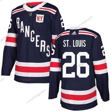 Adidas Herrar New York Rangers #26 Martin St.Louis Marin Blå Autentisk 2018 Vinter Klassisk Stitched NHL Tröjor