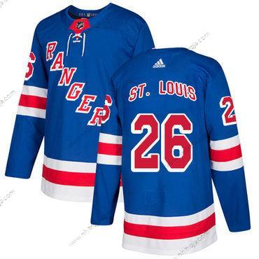 Adidas Herrar New York Rangers #26 Martin St.Louis Royal Blå Autentisk Stitched NHL Hemma Tröjor