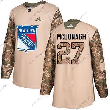 Adidas Herrar New York Rangers #27 Ryan Mcdonagh Camo Autentisk 2017 Veterans Day Stitched NHL Tröjor