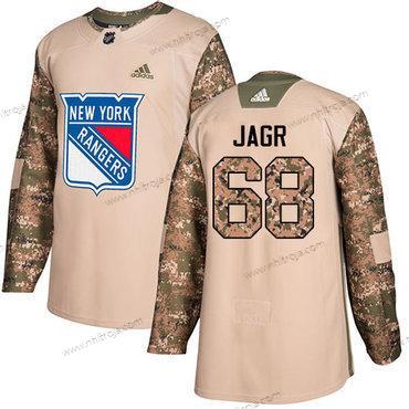 Adidas Herrar New York Rangers #68 Jaromir Jagr Camo Autentisk 2017 Veterans Day Stitched NHL Tröjor