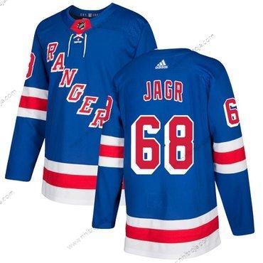 Adidas Herrar New York Rangers #68 Jaromir Jagr Royal Blå Autentisk Stitched NHL Hemma Tröjor