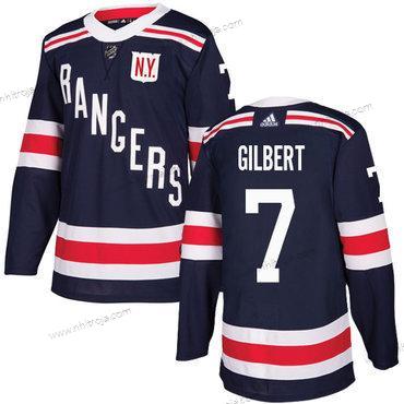 Adidas Herrar New York Rangers #7 Rod Gilbert Marin Blå Autentisk 2018 Vinter Klassisk Stitched NHL Tröjor