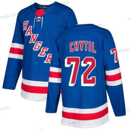 Adidas Herrar New York Rangers #72 Filip Chytil Blå Stitched NHL Hemma Tröjor