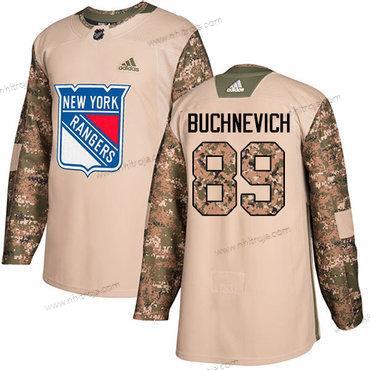 Adidas Herrar New York Rangers #89 Pavel Buchnevich Camo Autentisk 2017 Veterans Day Stitched NHL Tröjor