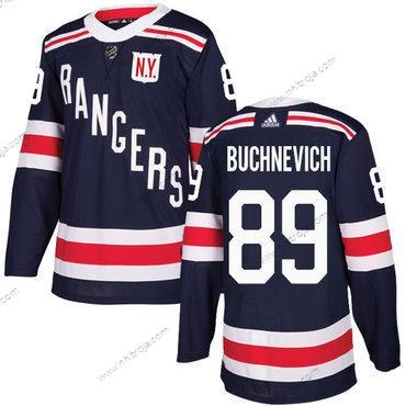 Adidas Herrar New York Rangers #89 Pavel Buchnevich Marin Blå Autentisk 2018 Vinter Klassisk Stitched NHL Tröjor