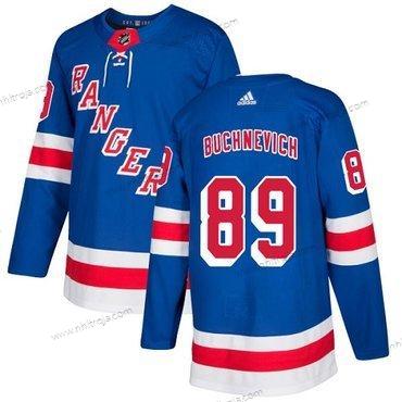 Adidas Herrar New York Rangers #89 Pavel Buchnevich Royal Blå Autentisk Stitched NHL Hemma Tröjor