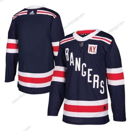 Adidas Herrar New York Rangers Blank Marin Blå Autentisk 2018 Vinter Klassisk Stitched NHL Tröjor