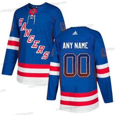 Adidas Herrar New York Rangers Skräddarsydda Blå Tröjor