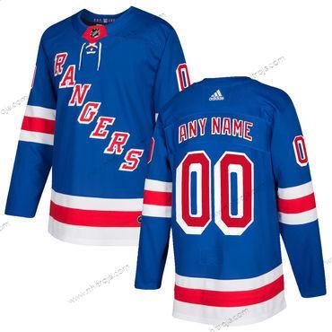 Adidas Herrar New York Rangers Skräddarsydda Royal Blå 2017-2018 Stitched NHL Hemma Tröjor