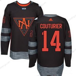 Adidas Herrar North Amerika Hockey #14 Sean Couturier Svart 2016 World Cup Of Hockey Stitched WCH Game Tröjor