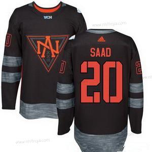 Adidas Herrar North Amerika Hockey #20 Brandon Saad Svart 2016 World Cup Of Hockey Stitched WCH Game Tröjor