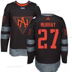 Adidas Herrar North Amerika Hockey #27 Ryan Murray Svart 2016 World Cup Of Hockey Stitched WCH Game Tröjor