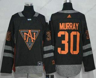 Adidas Herrar North Amerika Hockey #30 Matt Murray Svart 2016 World Cup Of Hockey Stitched WCH Game Tröjor