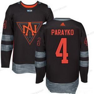 Adidas Herrar North Amerika Hockey #4 Colton Parayko Svart 2016 World Cup Of Hockey Stitched WCH Game Tröjor