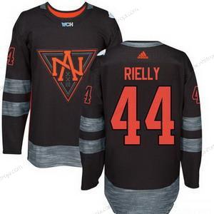 Adidas Herrar North Amerika Hockey #44 Morgan Rielly Svart 2016 World Cup Of Hockey Stitched WCH Game Tröjor