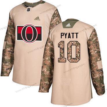 Adidas Herrar Ottawa Senators #10 Tom Pyatt Camo Autentisk 2017 Veterans Day Stitched NHL Tröjor