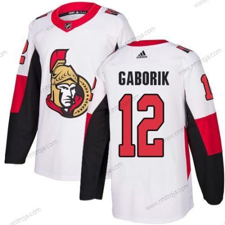 Adidas Herrar Ottawa Senators #12 Marian Gaborik Autentisk Vit NHL Borta Tröjor