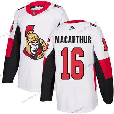 Adidas Herrar Ottawa Senators #16 Clarke Macarthur Autentisk Vit NHL Borta Tröjor