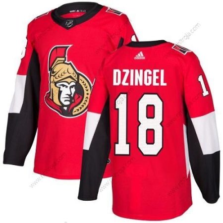 Adidas Herrar Ottawa Senators #18 Ryan Dzingel Röd Autentisk Stitched NHL Hemma Tröjor