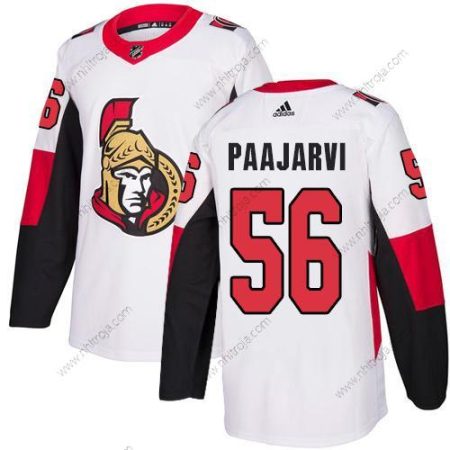 Adidas Herrar Ottawa Senators #56 Magnus Paajarvi Autentisk Vit NHL Borta Tröjor