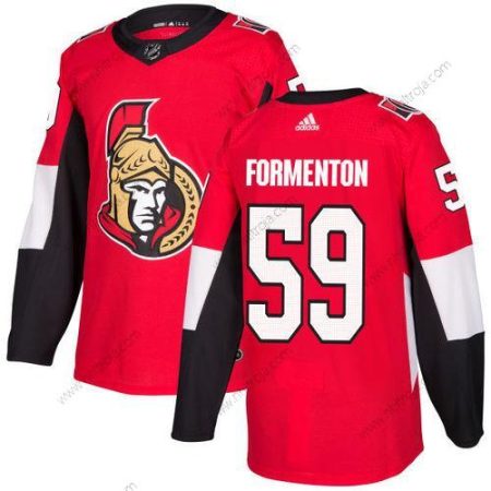 Adidas Herrar Ottawa Senators #59 Alex Formenton Röd Autentisk Stitched NHL Hemma Tröjor