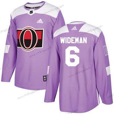 Adidas Herrar Ottawa Senators #6 Chris Wideman Lila Autentisk Bekämpar cancer Stitched NHL Tröjor