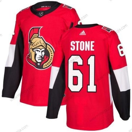 Adidas Herrar Ottawa Senators #61 Mark Stone Röd Autentisk Stitched NHL Hemma Tröjor